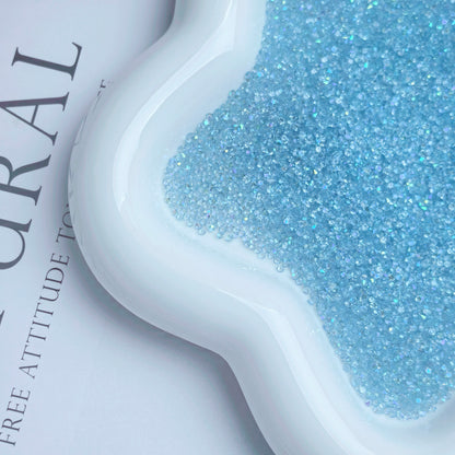 AB white and silver rhinestone chip options