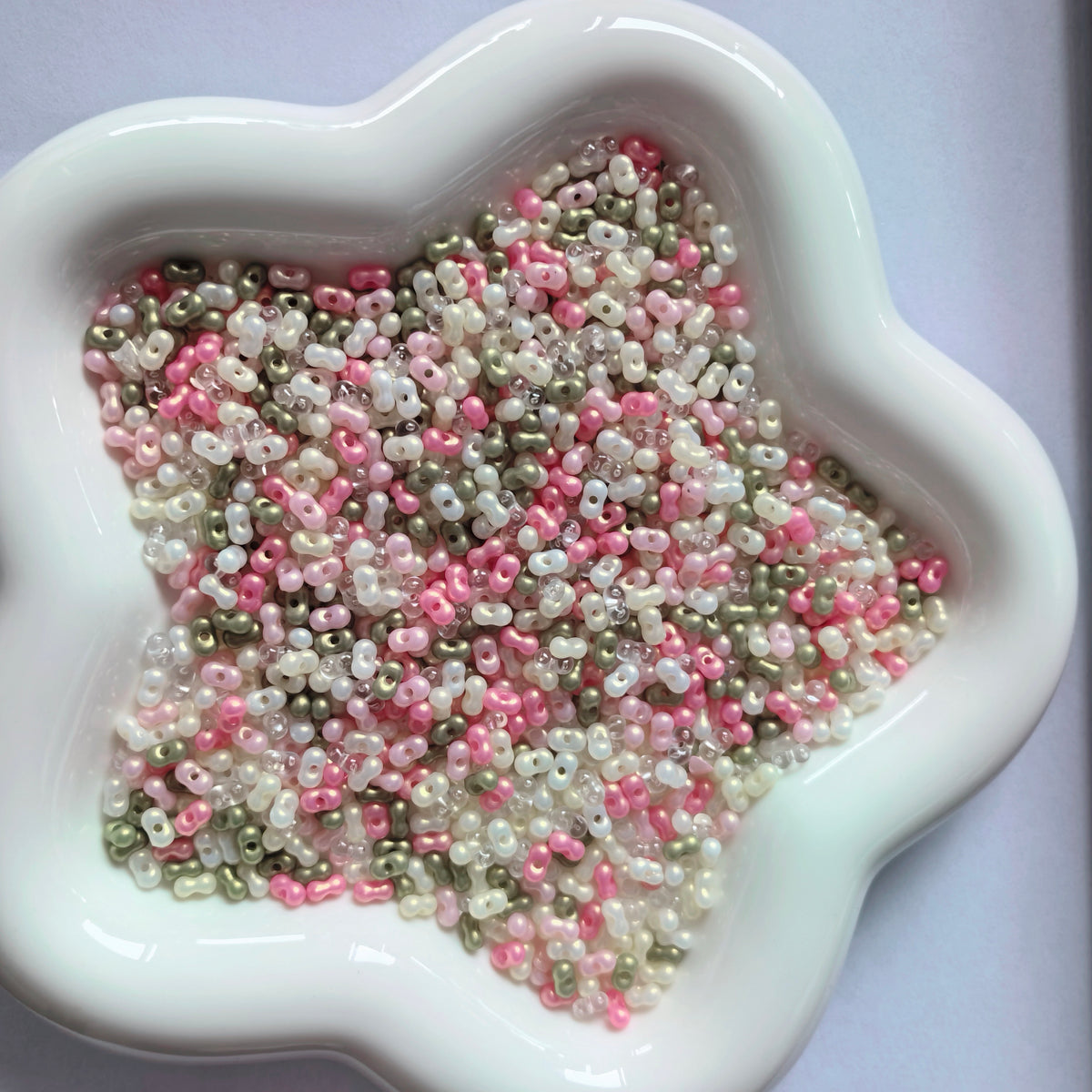 150g Acrylic Colorful Peanut Beads 3*6mm