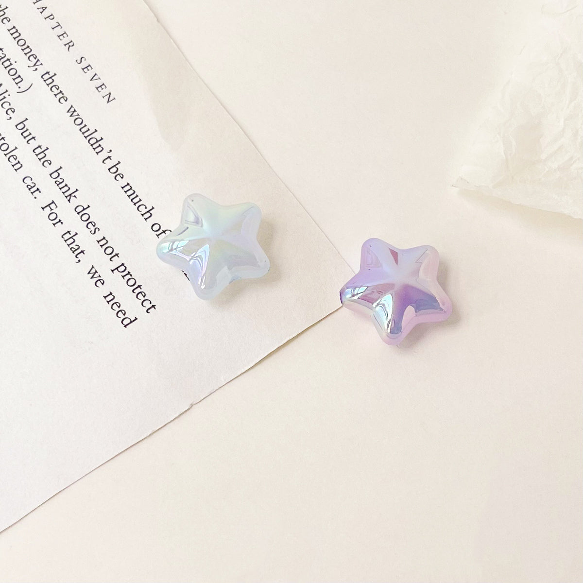 UV Jelly Star Acrylic Beads