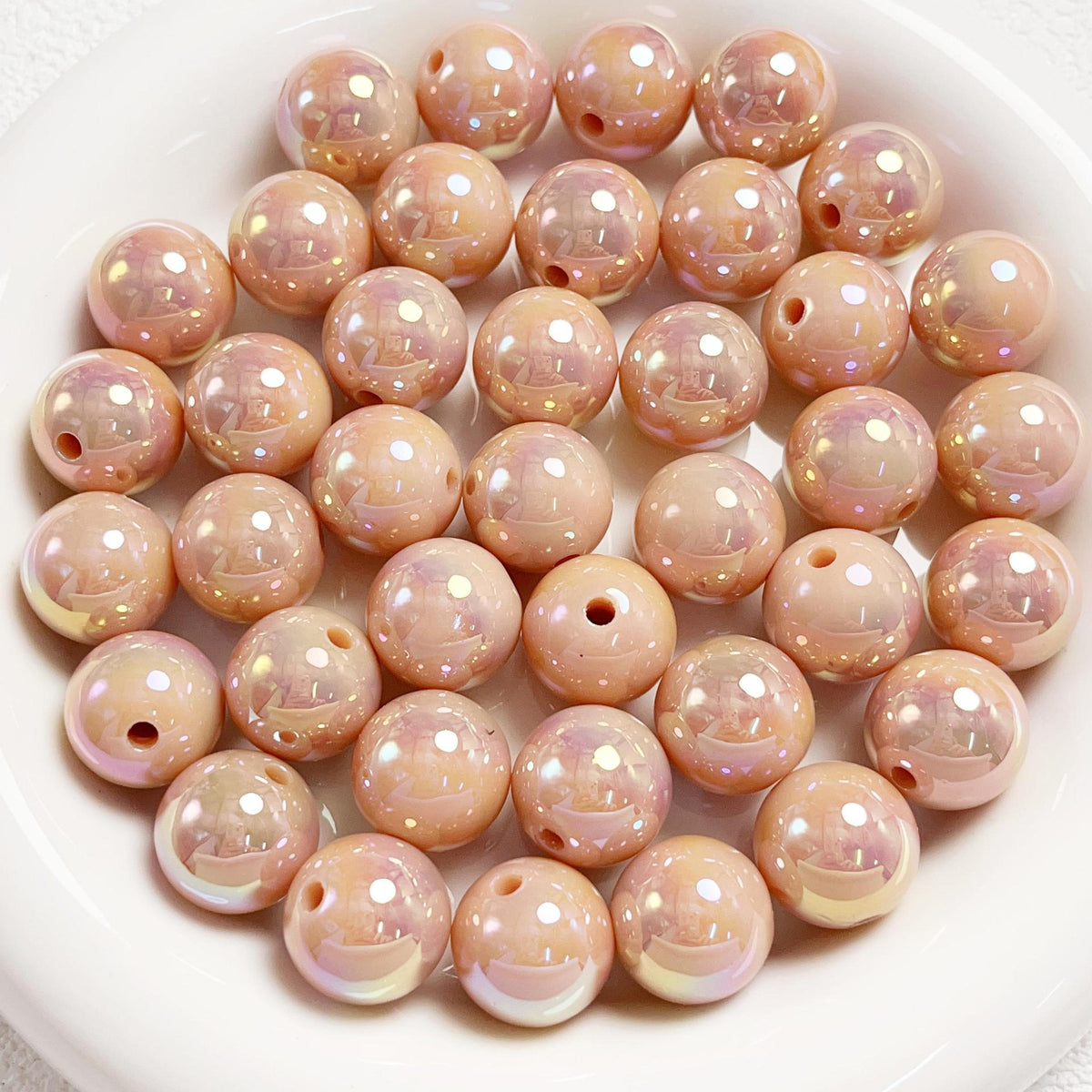 16mm Acrylic  colorful Round beads